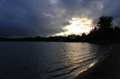 Speculator on the shores of Lake Pleasant, New York, USA